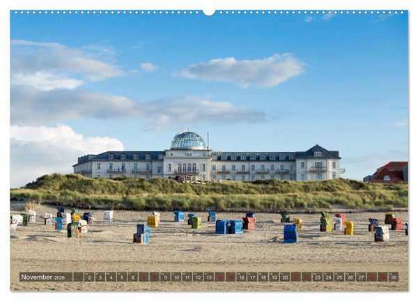 Produktbild: Ostfriesische Inseln - Borkum, Norderney, Juist, Baltrum, Langeoog, Spiekeroog, Wangerooge (hochwertiger Premium Wandkalender 2026 DIN A2 quer), Kunstdruck in Hochglanz
