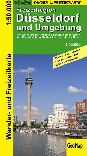 Produktbild: D&uuml;sseldorf und Umgebung Wander- und Freizeitkarte 1:50.000