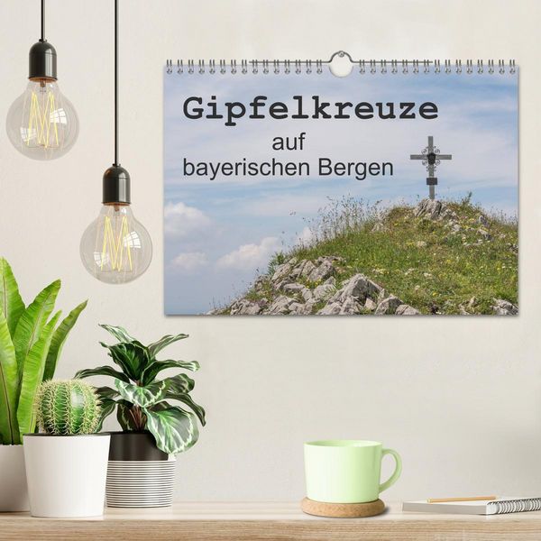Produktbild: Gipfelkreuze auf bayerischen Bergen (Wandkalender 2026 DIN A4 quer), CALVENDO Monatskalender