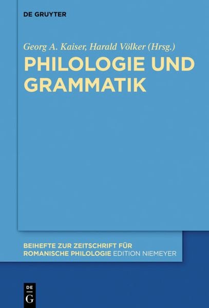 Produktbild: Philologie und Grammatik