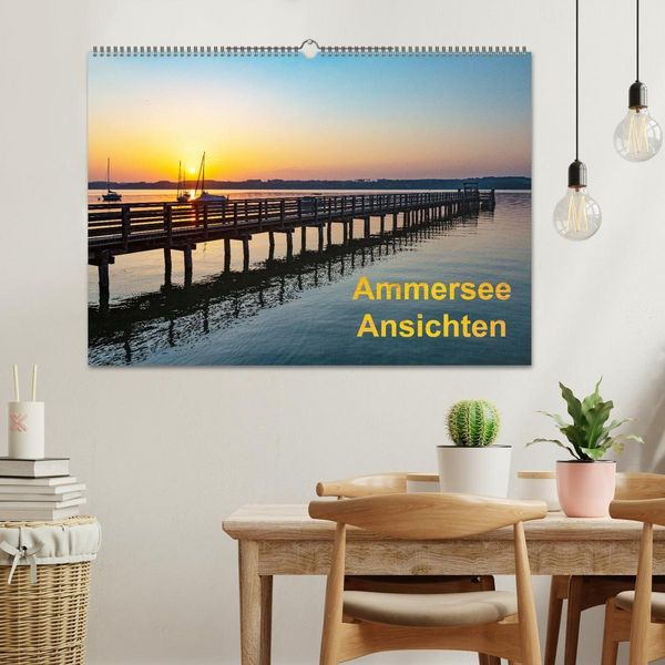 Produktbild: Ammersee-Ansichten (Wandkalender 2027 DIN A2 quer), CALVENDO Monatskalender