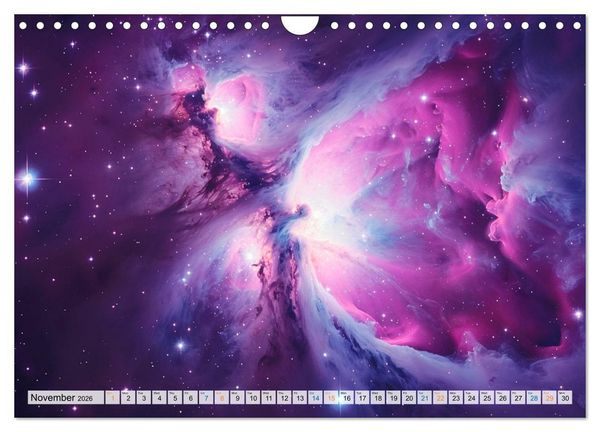 Produktbild: Dazzling Nebulae (Wall Calendar 2026 DIN A4 landscape), CALVENDO 12 Month Wall Calendar
