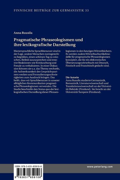 Produktbild: Pragmatische Phraseologismen und ihre lexikografische Darstellung