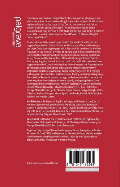 Produktbild: Gothic and the Comic Turn