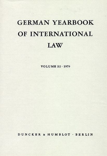 Produktbild: German Yearbook of International Law - Jahrbuch f&uuml;r Internationales Recht.