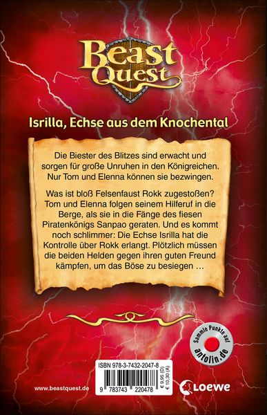 Produktbild: Beast Quest (Band 69) - Isrilla, Echse aus dem Knochental