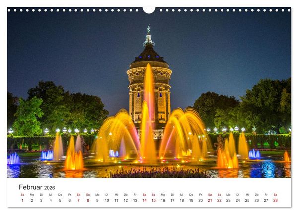 Produktbild: Der Mannheimer Wasserturm (Wandkalender 2026 DIN A3 quer), CALVENDO Monatskalender