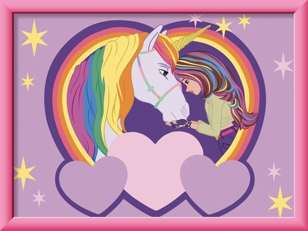 Produktbild: CreArt, Malen nach Zahlen Kinder Unicorn Academy - Sophia & Wildstar