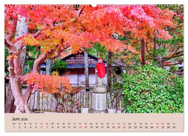 Produktbild: Japan im Herbst (hochwertiger Premium Wandkalender 2026 DIN A2 quer), Kunstdruck in Hochglanz