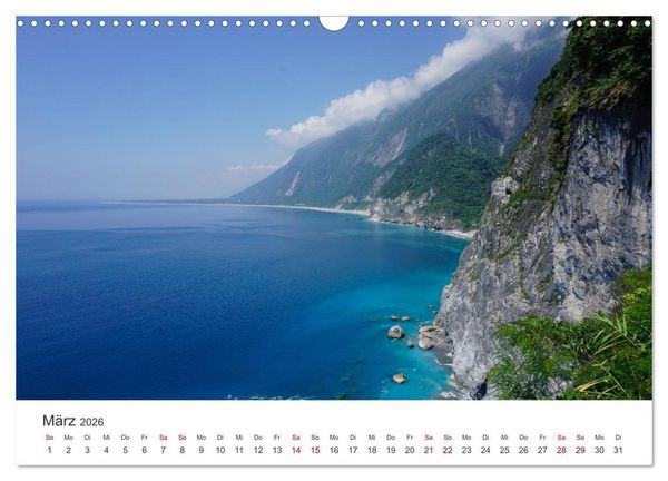 Produktbild: Taiwan - Die wundervolle Insel in Asien. (Wandkalender 2026 DIN A3 quer), CALVENDO Monatskalender