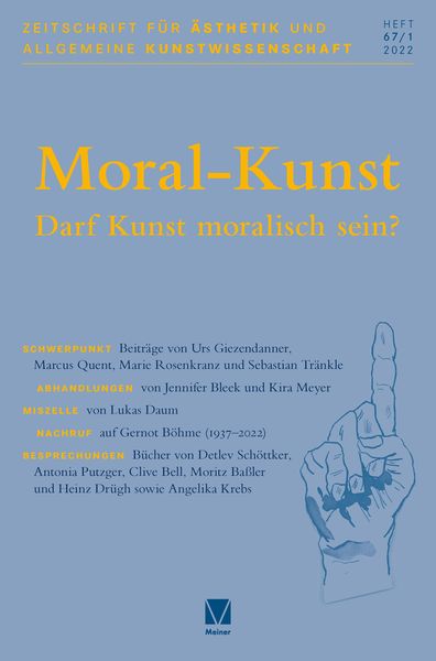Produktbild: Zeitschrift f&uuml;r &Auml;sthetik und Allgemeine Kunstwissenschaft 67/1