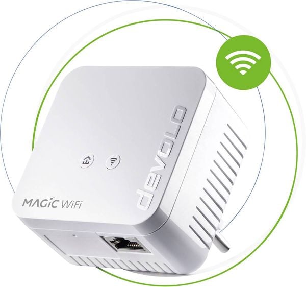 Devolo Magic 1 WiFi mini Powerline WLAN Erweiterungsadapter 8559 EU Powerline, WLAN 1200MBit/s