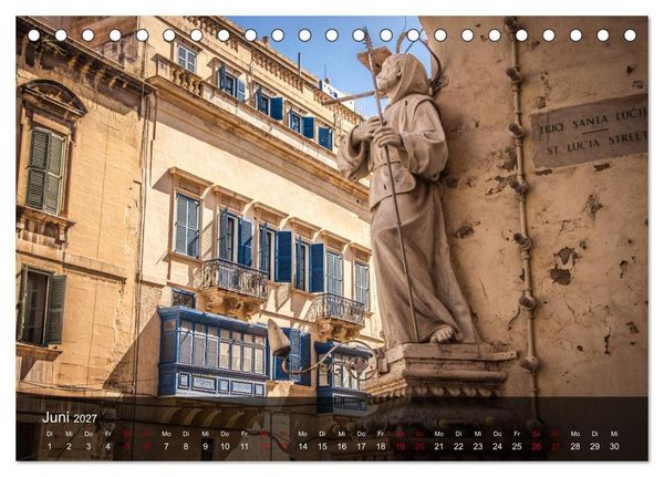 Produktbild: Malta entdecken Malta, Gozo, Comino (Tischkalender 2027 DIN A5 quer), CALVENDO Monatskalender
