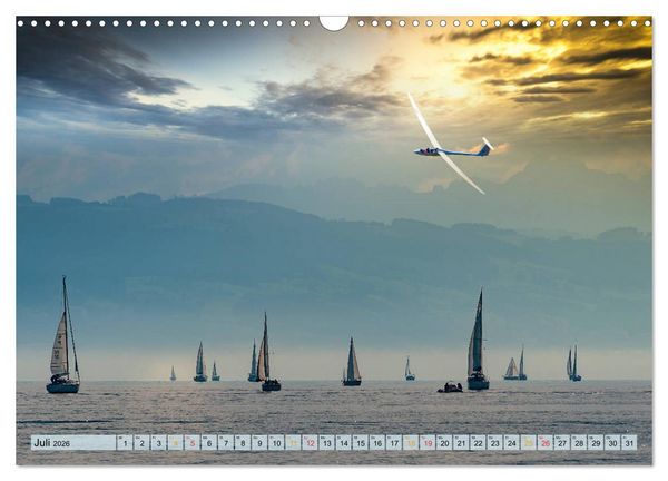 Produktbild: Segelflug, ein St&uuml;ck Freiheit (Wandkalender 2026 DIN A3 quer), CALVENDO Monatskalender