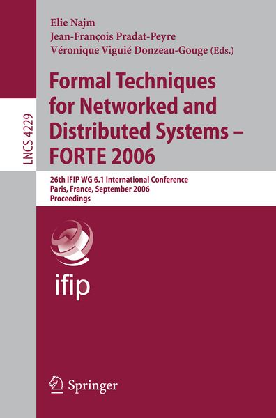 Produktbild: Formal Techniques for Networked and Distributed Systems - FORTE 2006