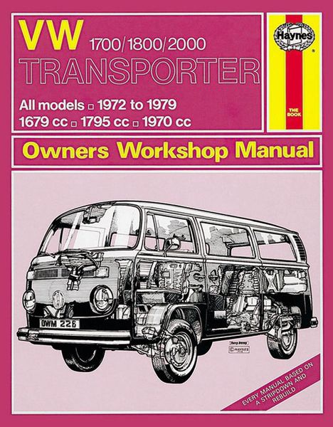 Produktbild: VW Transporter 1700, 1800 & 2000 (72 - 79) Haynes Repair Manual