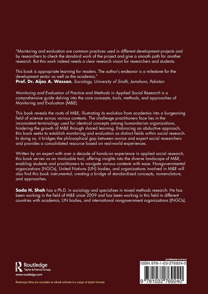 Produktbild: Monitoring and Evaluation of Practice and Methods in Applied Social Research