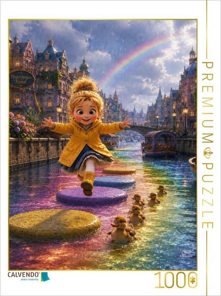 CALVENDO Puzzle Der Regenbogenkanal | 1000 Teile Lege-Größe 64 × 48 cm Foto-Puzzle für glückliche Stunden