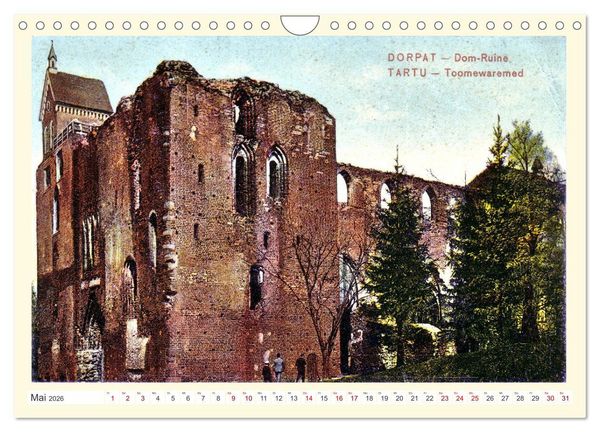 Produktbild: Gruss aus Dorpat - Tartu in historischen Ansichten (Wandkalender 2026 DIN A4 quer), CALVENDO Monatskalender