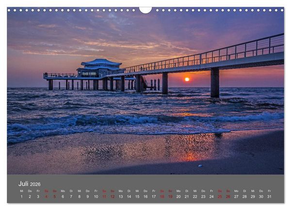Produktbild: L&uuml;becker Bucht - Travem&uuml;nde - Niendorf - Timmendorf (Wandkalender 2026 DIN A3 quer), CALVENDO Monatskalender