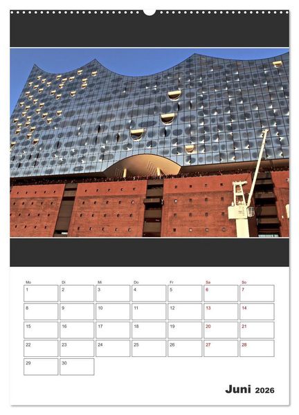 Produktbild: Spitze! Elbphilharmonie Hamburg 2026 (Wandkalender 2026 DIN A2 hoch), CALVENDO Monatskalender