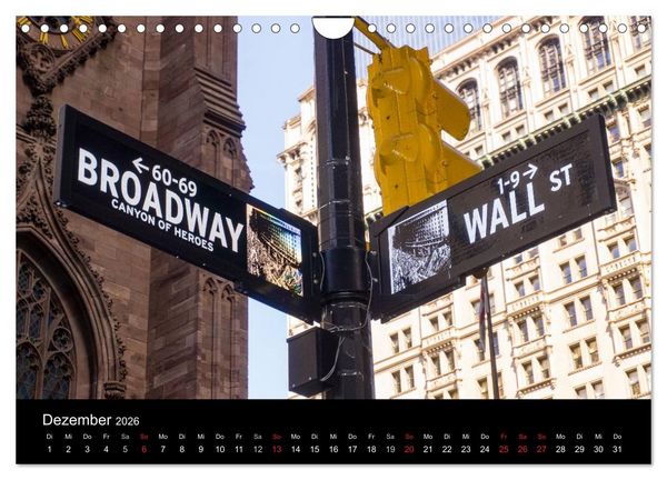 Produktbild: Herbst in New York (Wandkalender 2026 DIN A4 quer), CALVENDO Monatskalender
