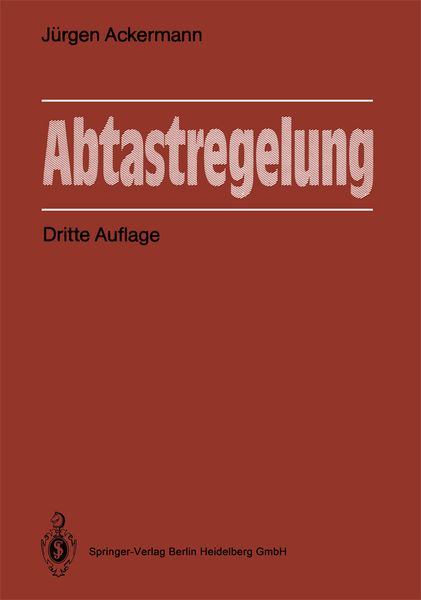 Abtastregelung, Taschenbuch von Jürgen Ackermann, Springer Berlin, 9783662055762