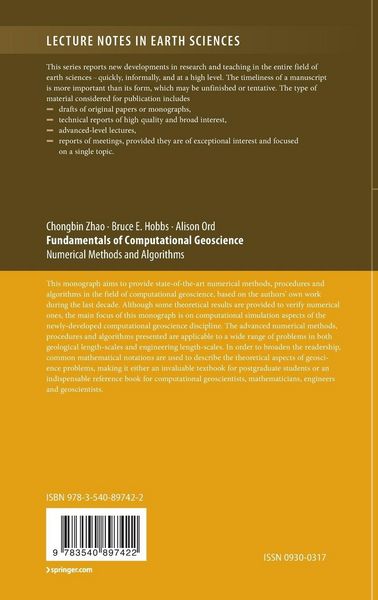 Produktbild: Fundamentals of Computational Geoscience