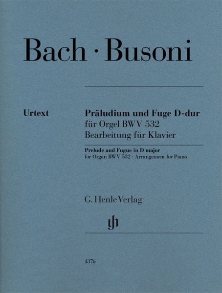 Produktbild: Ferruccio Busoni - Pr&auml;ludium und Fuge D-dur f&uuml;r Orgel BWV 532