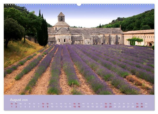 Produktbild: Die Farben der Provence... und der Duft des Lavendels... (Wandkalender 2026 DIN A2 quer), CALVENDO Monatskalender