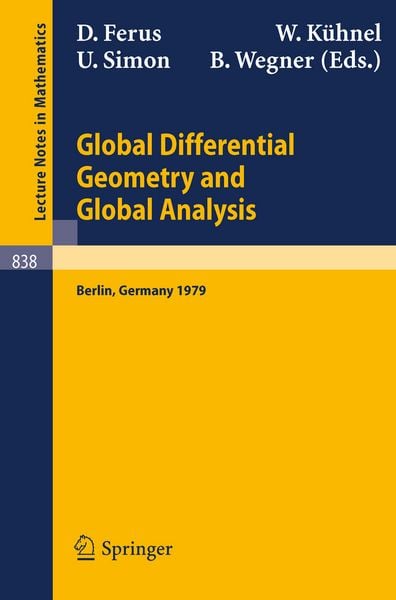 Produktbild: Global Differential Geometry and Global Analysis