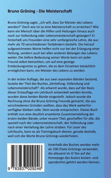 Produktbild: Bruno Gr&ouml;ning - Die Meisterschaft