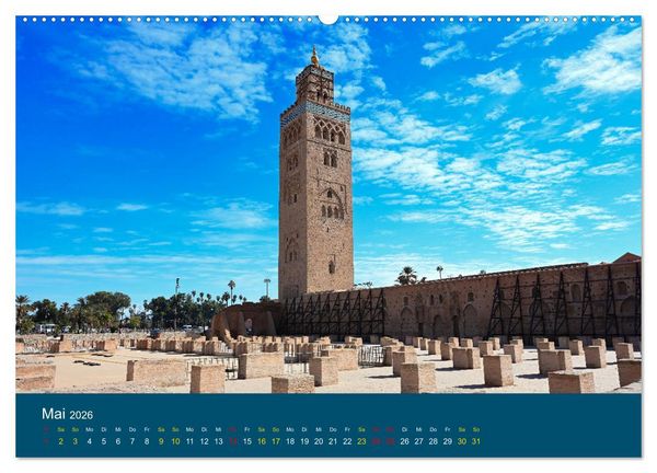 Produktbild: Marrakesch Eine Stadt aus 1001 Nacht (Wandkalender 2026 DIN A2 quer), CALVENDO Monatskalender