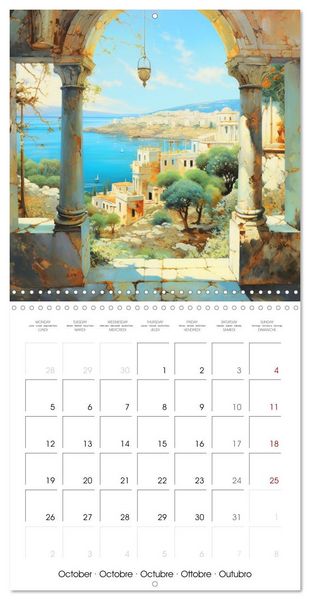 Produktbild: Scenes of Ancient Greece (Wall Calendar 2026 12 &times; 12 Inch) CALVENDO 12 Month Wall Calendar