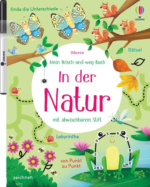 Mein Wisch-und-weg-Buch: In der Natur, Taschenbuch von , Usborne, 978-1-03-570182-7