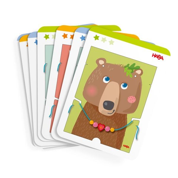 Produktbild: HABA 2012247001 - Jewelry Fun, F&auml;delspiel Schmuckst&uuml;cke, 63-teilig