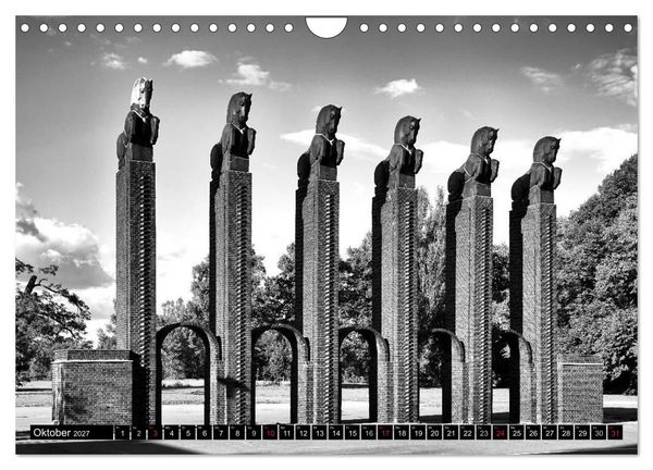 Produktbild: Magdeburg in Schwarz - Wei&szlig; (Wandkalender 2027 DIN A4 quer), CALVENDO Monatskalender