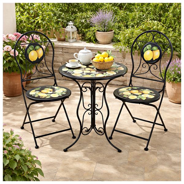 Produktbild: HTI-Living Gartentisch Menton Schwarz Gartentisch Menton Schwarz