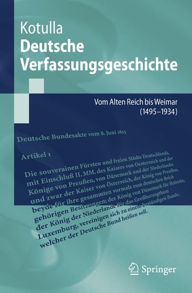 Produktbild: Deutsche Verfassungsgeschichte