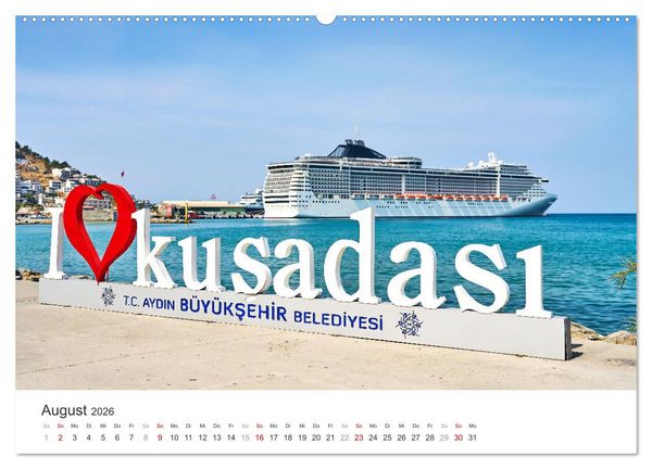 Produktbild: Urlaub in Kusadasi - Sonne, Strand und Kultur in der T&uuml;rkei (Wandkalender 2026 DIN A2 quer), CALVENDO Monatskalender