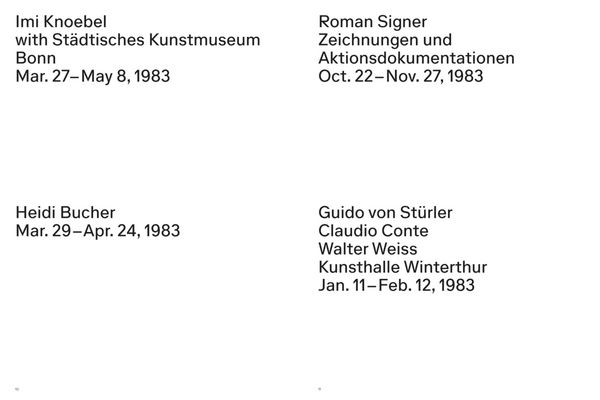 Produktbild: Bernhard Mendes B&uuml;rgi. Exhibitions 1982-2016