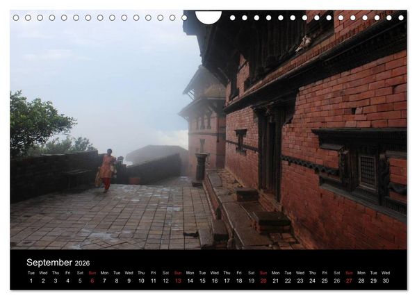 Produktbild: Monuments of Nepal 2026 (Wall Calendar 2026 DIN A4 landscape), CALVENDO 12 Month Wall Calendar