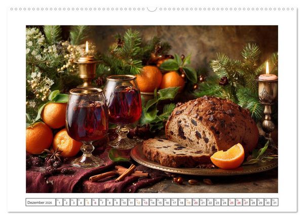 Produktbild: Landleben auf dem Tisch (hochwertiger Premium Wandkalender 2026 DIN A2 quer), Kunstdruck in Hochglanz
