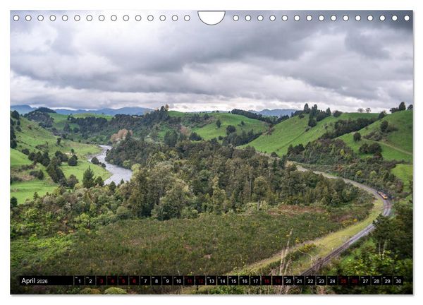 Produktbild: Eisenbahn in Neuseeland (Wandkalender 2026 DIN A4 quer), CALVENDO Monatskalender