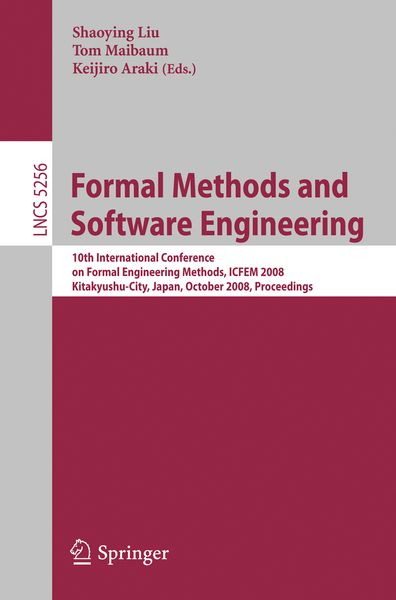 Produktbild: Formal Methods and Software Engineering
