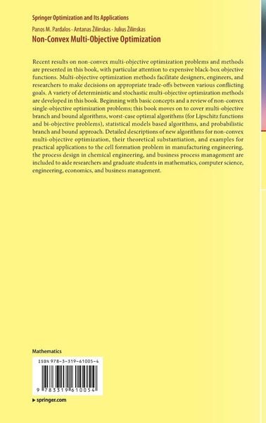 Produktbild: Non-Convex Multi-Objective Optimization