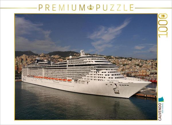 Produktbild: CALVENDO Puzzle Kreuzfahrtschiff MSC Fantasia: Ein Motiv aus dem Kalender Giganten der Meere - Kreuzfahrtschiffe | 1000 Teile Lege-Gr&ouml;&szlig;e 64x48cm Foto-
