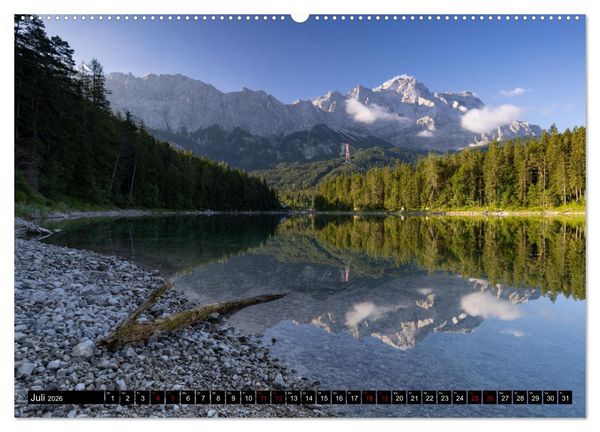 Produktbild: Seen im Werdenfelser Land (Wandkalender 2026 DIN A2 quer), CALVENDO Monatskalender