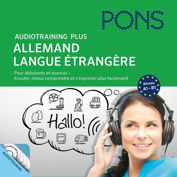 Produktbild: PONS Audiotraining Plus - Allemand langue &eacute;trang&egrave;re