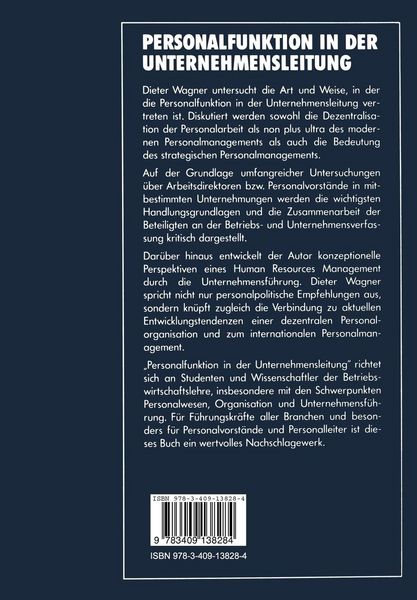 Produktbild: Personalfunktion in der Unternehmensleitung